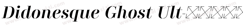 Didonesque Ghost Ult字体转换